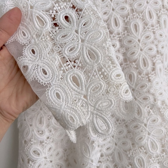 SIMKHAI Signature Joy Guipure Lace Mini Dress ASO Taylor Swift - Picture 6 of 15